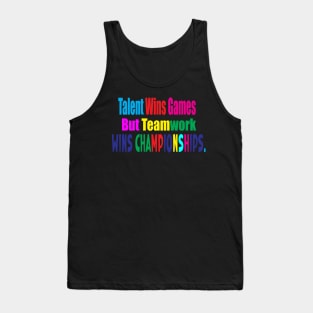 Talent Wins Games Tank Top